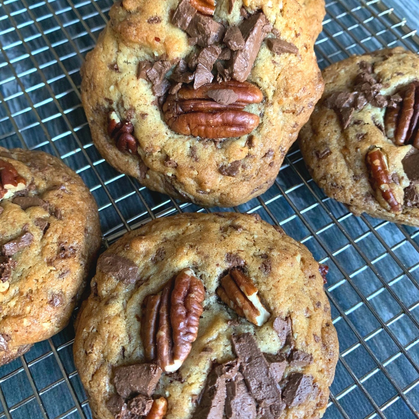 Sweet Bourbon Pecan Chocolate Chunk Cookies