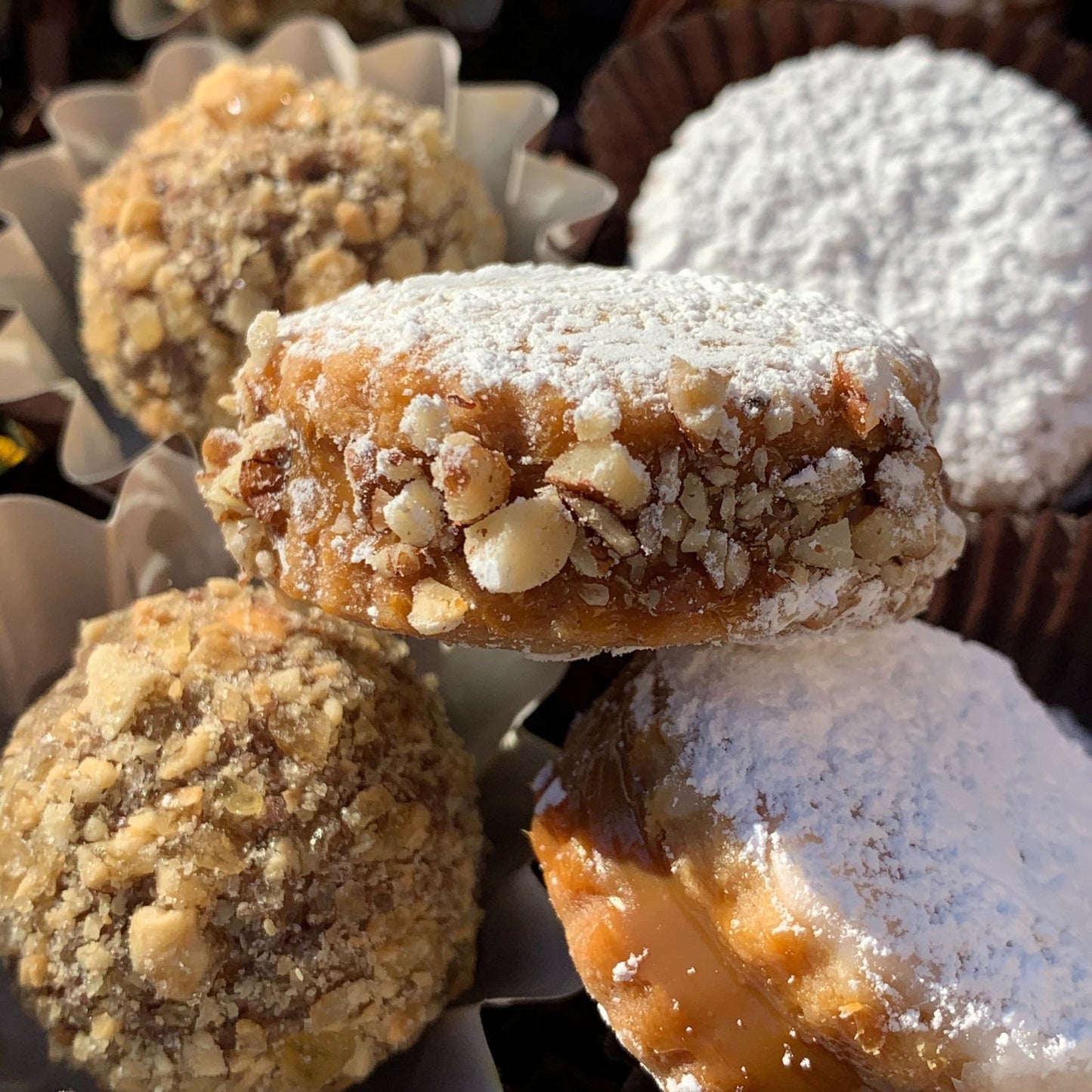 Trio Assortment Gift Box (Classic Alfajor, Pecan Alfajor and Praline Peanut Butter Truffle)